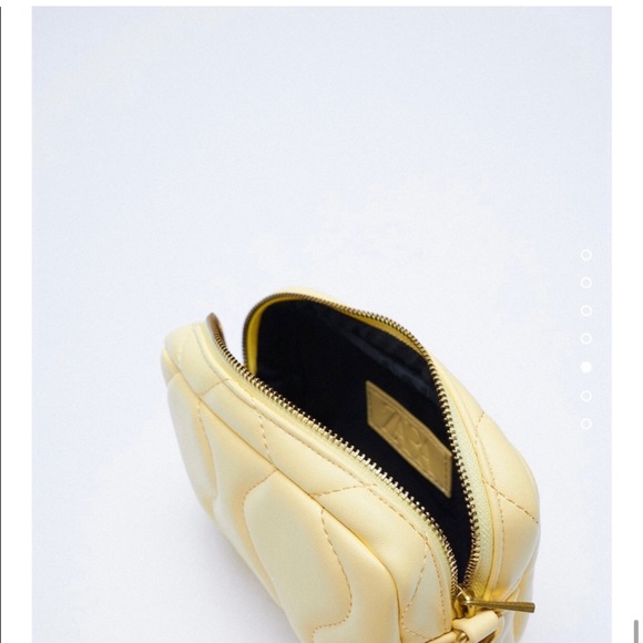 ZARA unique bag in bag Shoulder bag in gorgeous yellow with Gold chain 🔥🔥🔥 - Picture 4 of 11